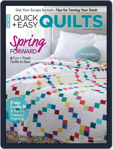 Quick+Easy Quilts Magazine (Digital) February 1st, 2022 Issue Cover