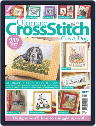 Ultimate Cross Stitch Cats and Dogs March 12th, 2019 Digital Back Issue Cover