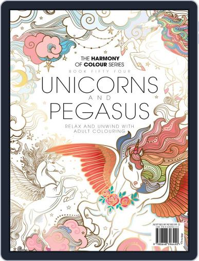Colouring Book: Unicorns and Pegasus April 15th, 2019 Digital Back Issue Cover