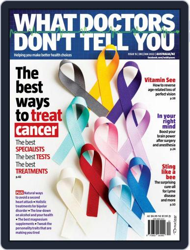 What Doctors Don't Tell You Australia/NZ Magazine (Digital) December 1st, 2021 Issue Cover