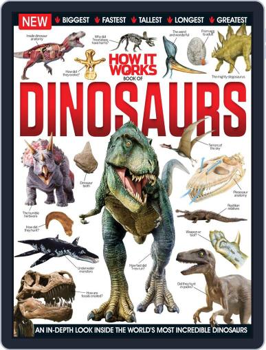 How It Works Book of Dinosaurs January 1st, 2016 Digital Back Issue Cover