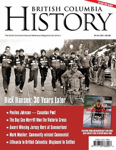 British Columbia History December 1st, 2017 Digital Back Issue Cover