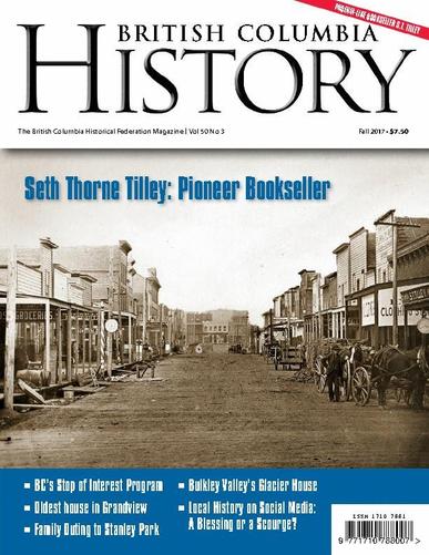 British Columbia History September 1st, 2017 Digital Back Issue Cover