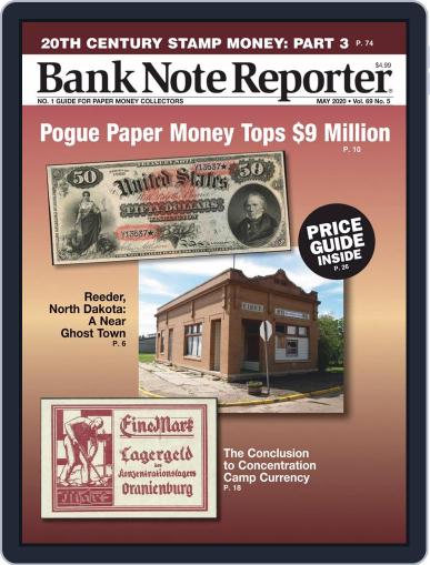 Banknote Reporter May 1st, 2020 Digital Back Issue Cover