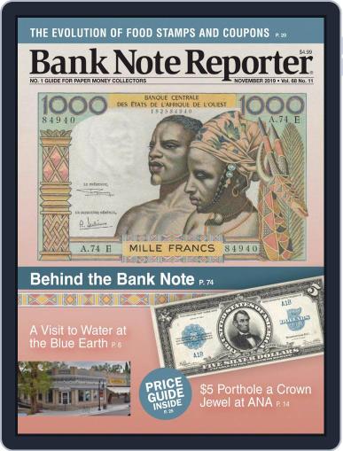 Banknote Reporter November 1st, 2019 Digital Back Issue Cover