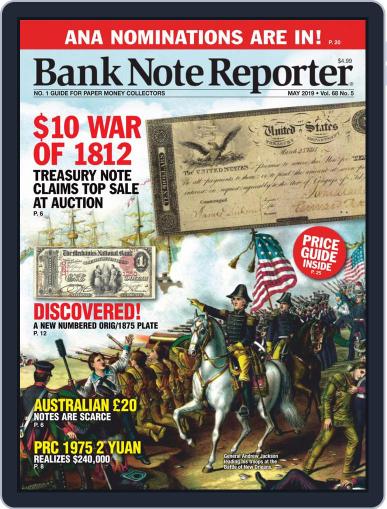 Banknote Reporter May 1st, 2019 Digital Back Issue Cover