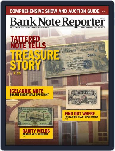 Banknote Reporter January 1st, 2019 Digital Back Issue Cover