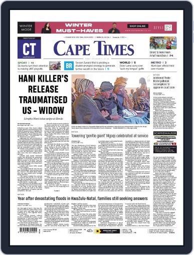 Cape Times April 11th, 2023 Digital Back Issue Cover