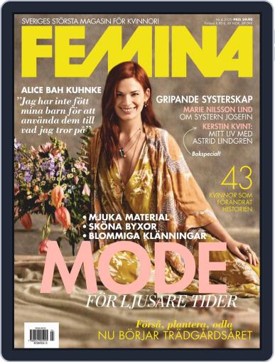 Femina Sweden April 1st, 2020 Digital Back Issue Cover