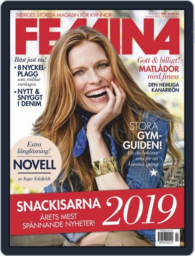 Femina Sweden February 1st, 2019 Digital Back Issue Cover