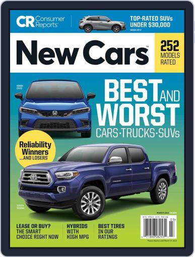 Consumer Reports New Cars March 1st, 2023 Digital Back Issue Cover