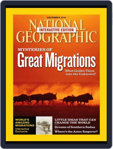 National Geographic October 29th, 2010 Digital Back Issue Cover