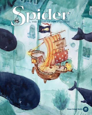 Spider Magazine Stories, Games, Activites And Puzzles For Children And Kids April 1st, 2017 Digital Back Issue Cover