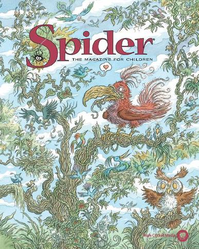 Spider Magazine Stories, Games, Activites And Puzzles For Children And Kids February 1st, 2017 Digital Back Issue Cover