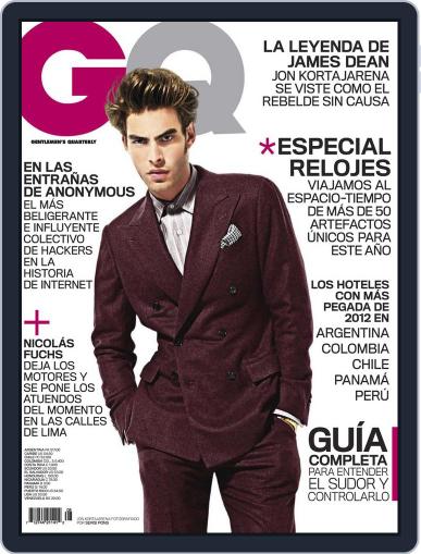 Gq Latin America August 31st, 2012 Digital Back Issue Cover