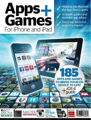 Apps + Games for iPhone and iPad January 10th, 2013 Digital Back Issue Cover