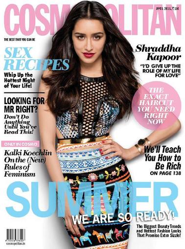 Cosmopolitan India April 7th, 2015 Digital Back Issue Cover