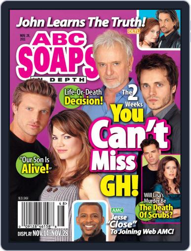 ABC Soaps In Depth November 10th, 2011 Digital Back Issue Cover