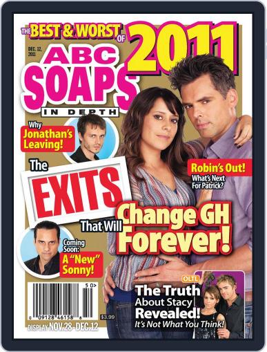 ABC Soaps In Depth November 23rd, 2011 Digital Back Issue Cover