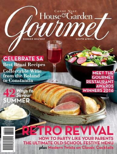 Condè Nast House & Garden Gourmet December 1st, 2016 Digital Back Issue Cover