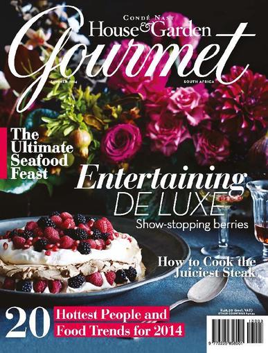Condè Nast House & Garden Gourmet January 3rd, 2014 Digital Back Issue Cover
