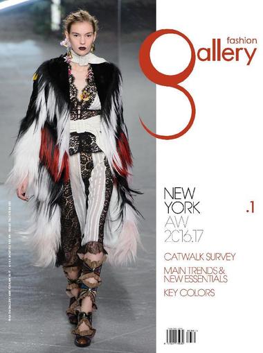 FASHION GALLERY NEW YORK September 1st, 2016 Digital Back Issue Cover