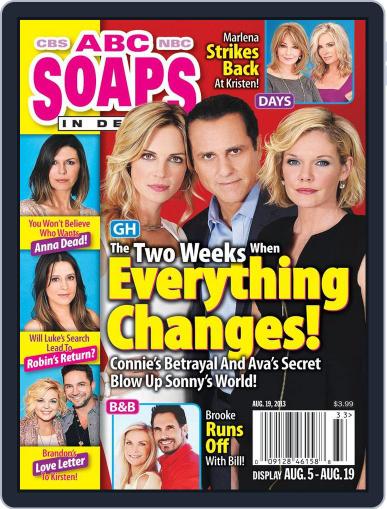 ABC Soaps In Depth August 1st, 2013 Digital Back Issue Cover