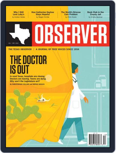 The Texas Observer November 1st, 2019 Digital Back Issue Cover