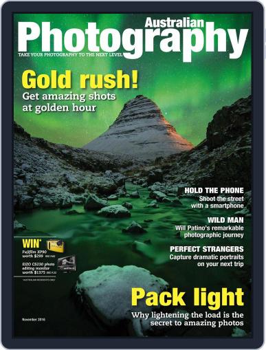 Australian Photography November 1st, 2016 Digital Back Issue Cover