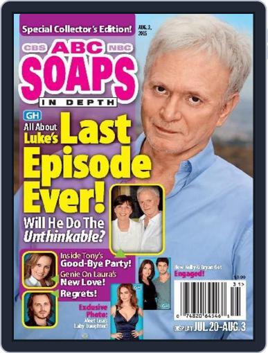 ABC Soaps In Depth August 3rd, 2015 Digital Back Issue Cover