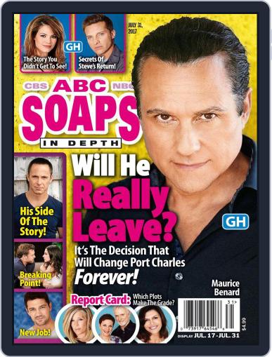 ABC Soaps In Depth July 31st, 2017 Digital Back Issue Cover