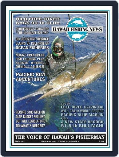 Hawaii Fishing News February 1st, 2007 Digital Back Issue Cover