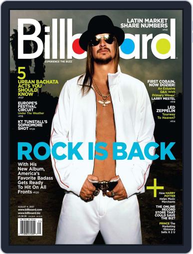 Billboard August 4th, 2007 Digital Back Issue Cover