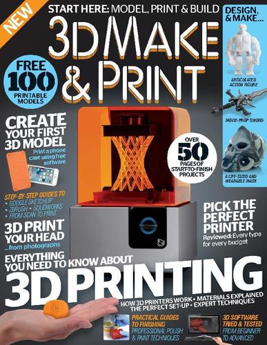 3D Make And Print April 1st, 2016 Digital Back Issue Cover