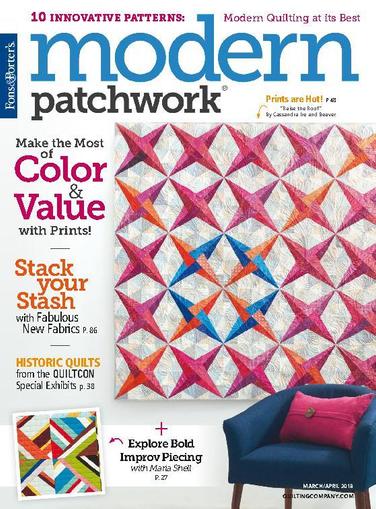 Modern Patchwork March 1st, 2018 Digital Back Issue Cover