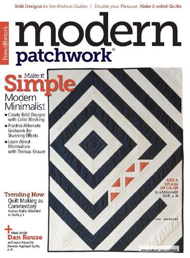 Modern Patchwork November 1st, 2017 Digital Back Issue Cover