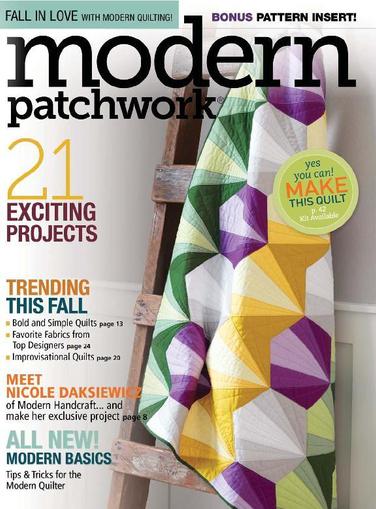 Modern Patchwork October 1st, 2016 Digital Back Issue Cover