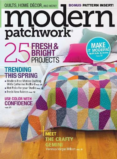 Modern Patchwork March 1st, 2016 Digital Back Issue Cover