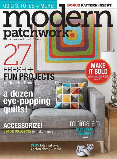 Modern Patchwork March 1st, 2015 Digital Back Issue Cover