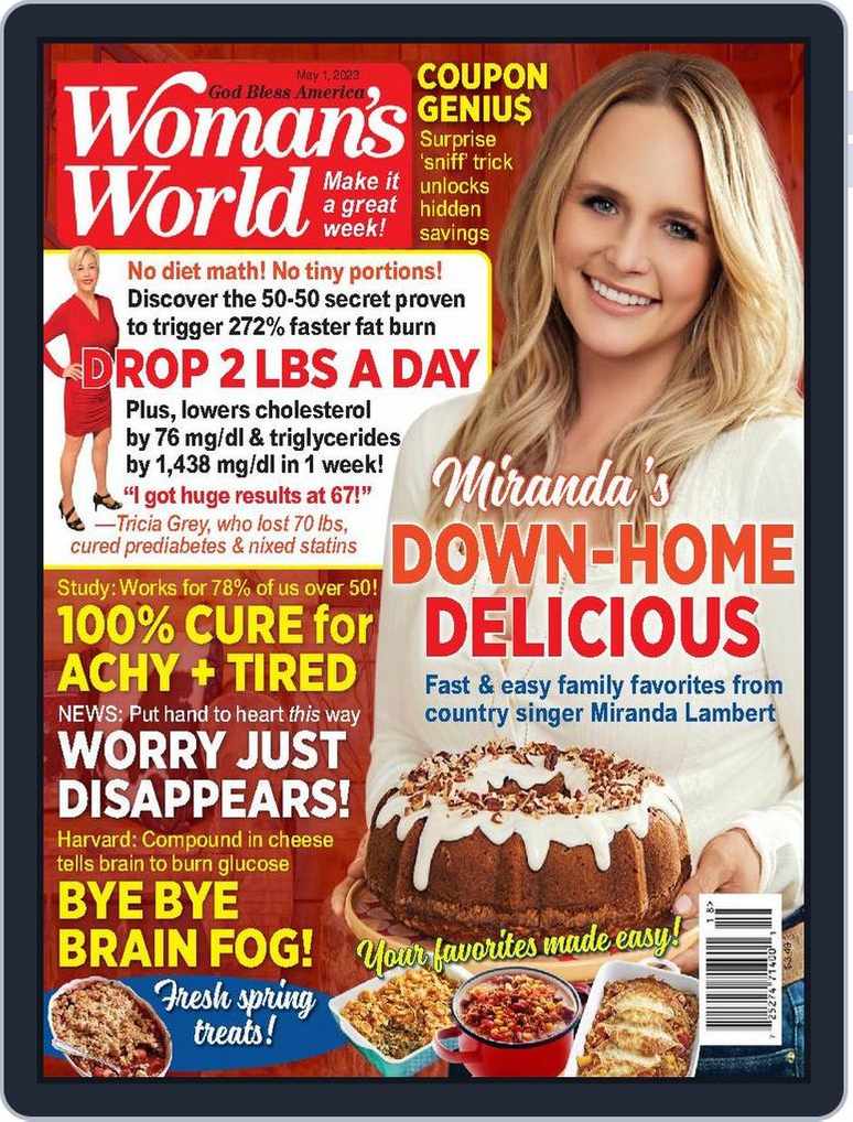 https://img.discountmags.com/https%3A%2F%2Fimg.discountmags.com%2Fproducts%2Fextras%2F1028051-woman-s-world-cover-2023-may-1-issue.jpg%3Fbg%3DFFF%26fit%3Dscale%26h%3D1019%26mark%3DaHR0cHM6Ly9zMy5hbWF6b25hd3MuY29tL2pzcy1hc3NldHMvaW1hZ2VzL2RpZ2l0YWwtZnJhbWUtdjIzLnBuZw%253D%253D%26markpad%3D-40%26pad%3D40%26w%3D775%26s%3Dcba04a07f3b52046e9f6e9939cc3aece?auto=format%2Ccompress&cs=strip&h=1018&w=774&s=b81c4d06ef28fb0a45b0e9f83d87c1bc