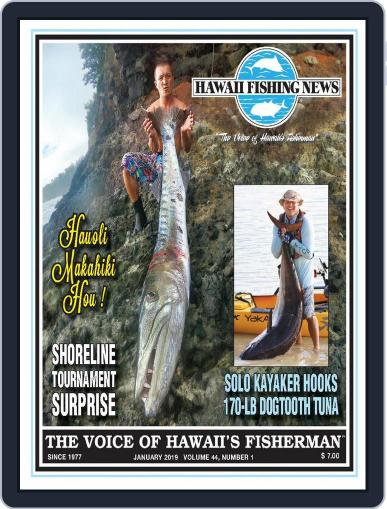 Hawaii Fishing News January 1st, 2019 Digital Back Issue Cover