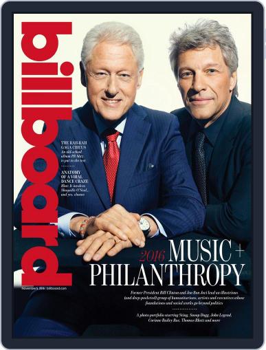 Billboard November 5th, 2016 Digital Back Issue Cover