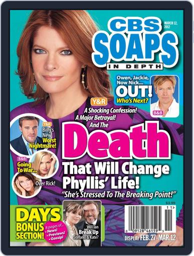 CBS Soaps In Depth February 23rd, 2012 Digital Back Issue Cover