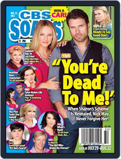 CBS Soaps In Depth July 25th, 2013 Digital Back Issue Cover