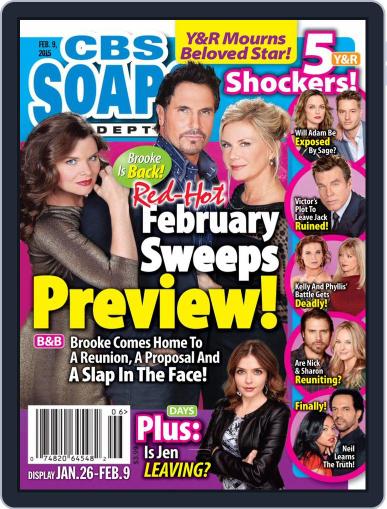 CBS Soaps In Depth January 22nd, 2015 Digital Back Issue Cover