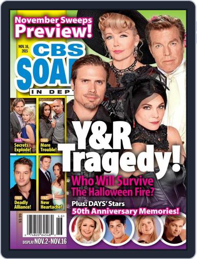 CBS Soaps In Depth November 16th, 2015 Digital Back Issue Cover