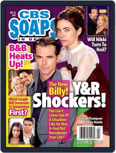 CBS Soaps In Depth January 7th, 2016 Digital Back Issue Cover