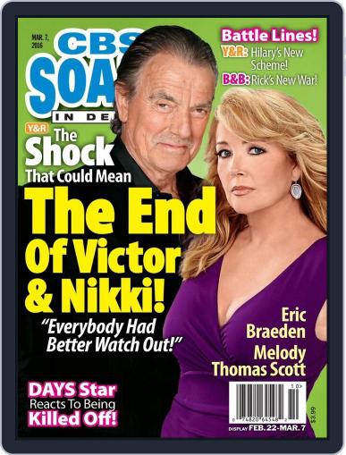 CBS Soaps In Depth February 18th, 2016 Digital Back Issue Cover