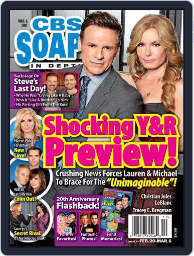 CBS Soaps In Depth March 6th, 2017 Digital Back Issue Cover
