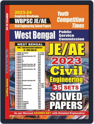 2023-24 WB PSC JE/AE Civil Engineering Practice Book Digital Back Issue Cover